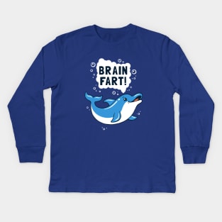 Brain Fart Kids Long Sleeve T-Shirt